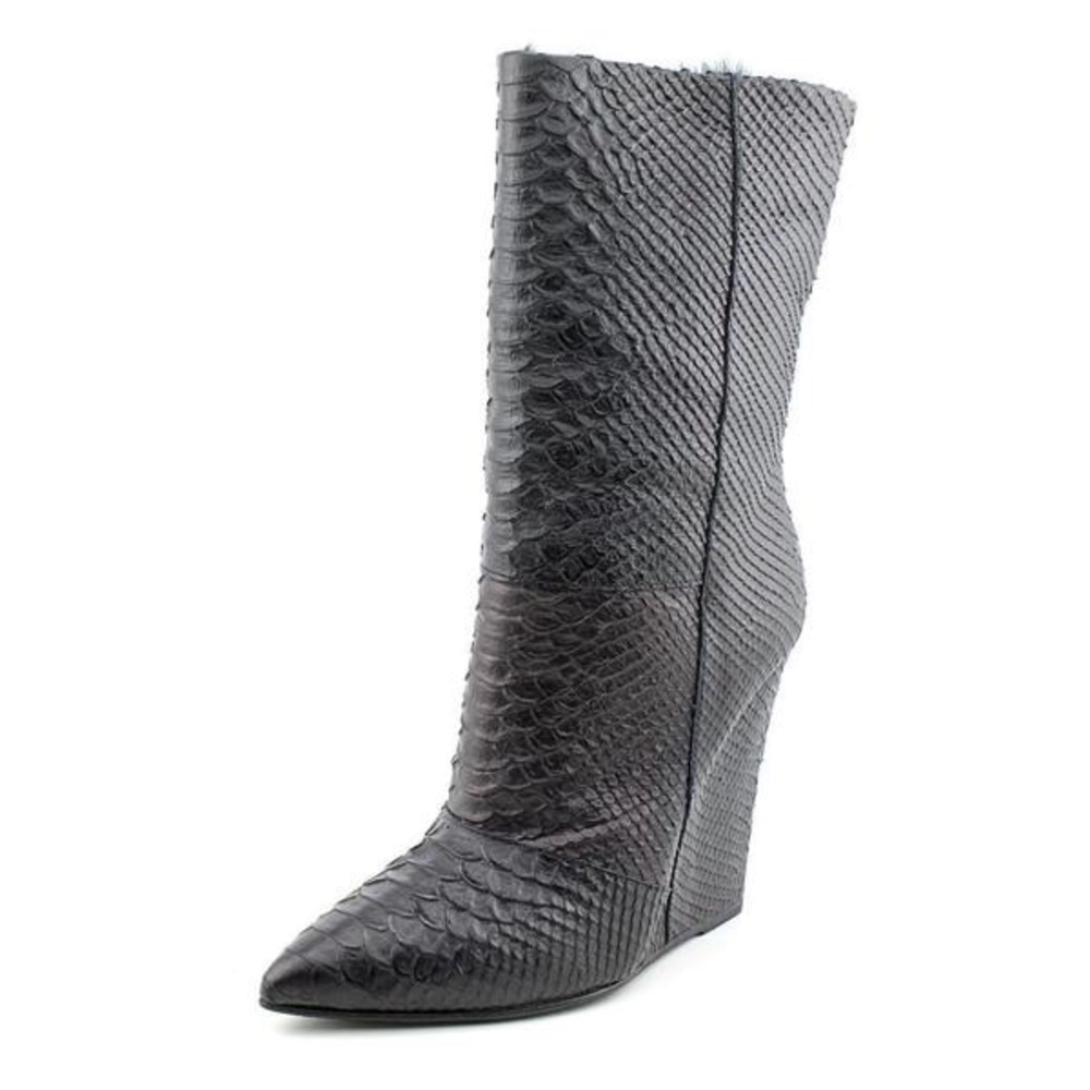 Giuseppe Zanotti reptile embossed wedge boot